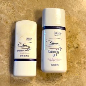 Obagi foaming gel/sealed package/never used + travel size unused exfoderm forte
